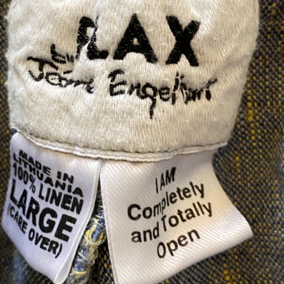 VINTAGE Flax by Jeanne Engelhart Straight Pants Sz L - Picture 3 of 5